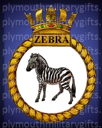 HMS Zebra Magnet